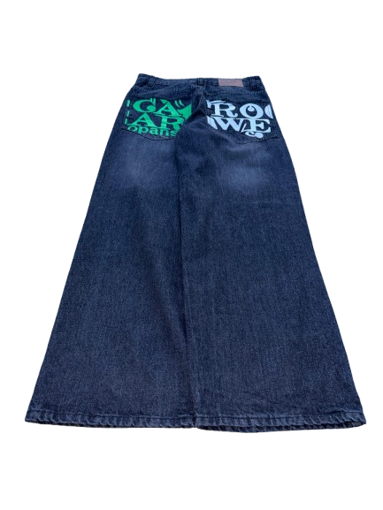 Calças Baggy Hip Hop USA JNCO Style