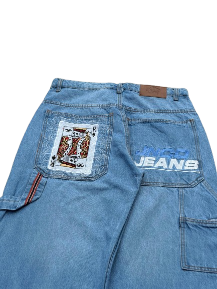 Calças Baggy Hip Hop USA JNCO Style